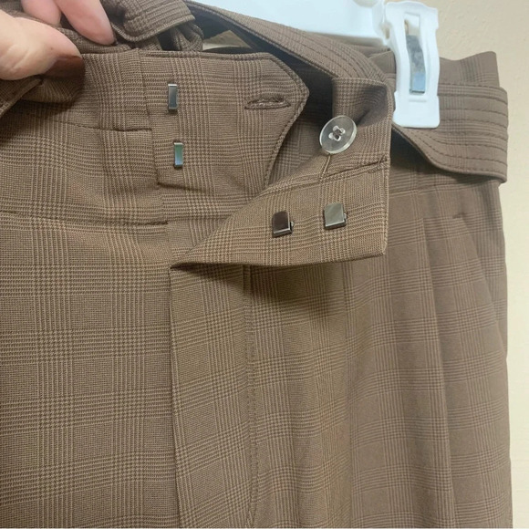 Athleta Skyline Plaid Pant II in Brown Size 2P 2 Petite - Picture 8 of 15